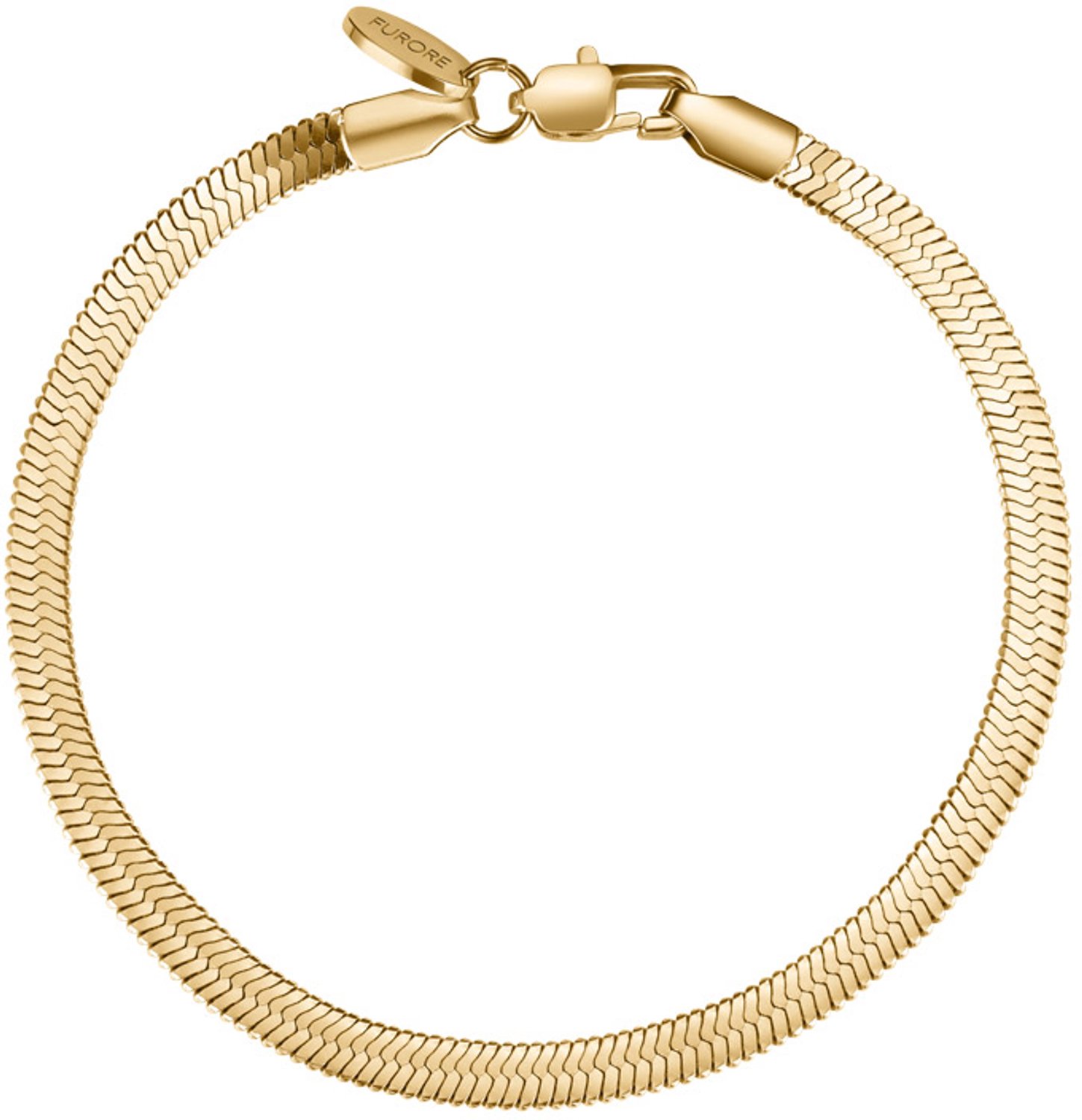 Furore - Dames Armband Closed Flexible - Goud - Lengte 17 tot 21 cm