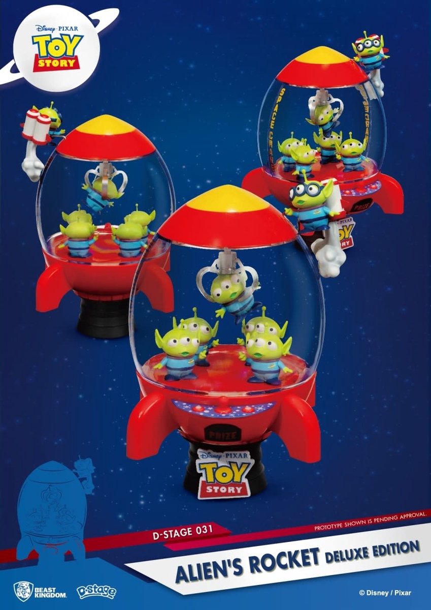 Disney: Toy Story 4 - Aliens Rocket PVC Diorama