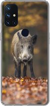 Geschikt voor OnePlus Nord N10 5G hoesje - Wild dier - Bos - Herfst - Siliconen Telefoonhoesje