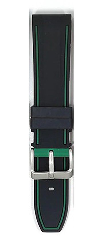 Bracelet de montre en Siliconen - Bracelet de montre en Siliconen 20MM - Vert