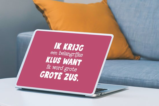 Sticker pour ordinateur portable - 15,6 pouces - Sister - Brother Sister - Citations - Famille