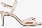 Tango | Ava 6-e off white cross sandal - covered heel/sole | Maat: 42