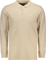 Haze & Finn Poloshirt Polo Solid Micro Pique Mc17 0301 Simply Taupe Mannen Maat - M