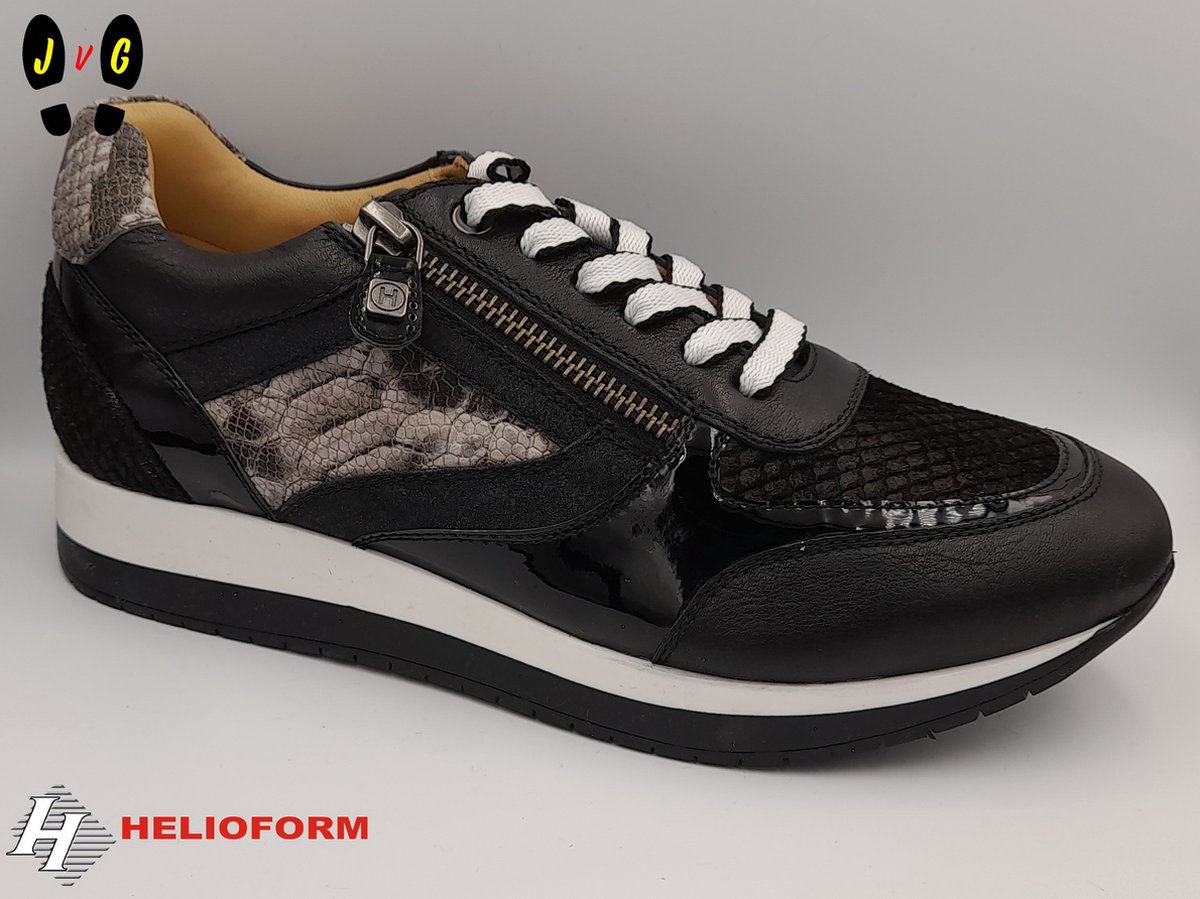 Uitgestorven Adelaide Autonoom Helioform dames sneaker, zwart-snake H303 , maat 37 | bol.com