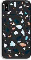 CaseCompany® - iPhone X hoesje - Terrazzo N°13 - 100% Biologisch Afbreekbaar - Duurzaam - Biodegradable Soft Case - Milieuvriendelijke Print op Achterkant - Zwarte Zijkanten - Bescherming Ove