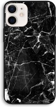 CaseCompany® - iPhone 12 hoesje - Zwart Marmer 2 - 100% Biologisch Afbreekbaar - Duurzaam - Biodegradable Soft Case - Milieuvriendelijke Print op Achterkant - Zwarte Zijkanten - Bescherming O