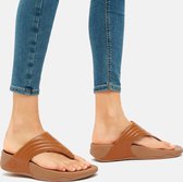 FitFlop Walkstar Toe Post Wide Fit - Leather BRUIN - Maat 41