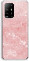 CaseCompany® - Oppo A94 5G hoesje - Roze marmer - Soft Case / Cover - Bescherming aan alle Kanten - Zijkanten Transparant - Bescherming Over de Schermrand - Back Cover