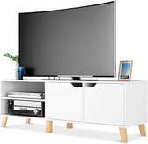 tv meubel -  tv meubel industrieel - tv meubel Wit - tv meubel hout - dressoir - tv meubel kast - Modern design - Hout - 140*40*48cm