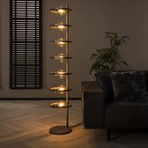Dimehouse Vloerlamp Industrieel Oud Zilver Winster - 7-lichts