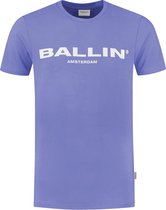 Ballin Amsterdam -  Heren Slim Fit  Original T-shirt  - Paars - Maat XL