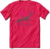 F-101 Vliegtuig T-Shirt | Unisex leger Kleding | Dames - Heren Straaljager shirt | Army F16 | Grappig bouwpakket Cadeau | - Roze - XL