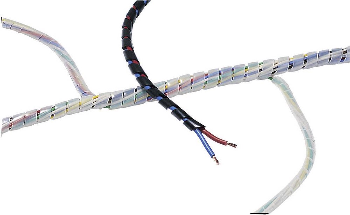 HellermannTyton 161-41104 SBPE4D-PE-BK-5M Spiraalslang 5 tot 20 mm Zwart 5 m