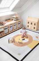 Love by Lily - grand tapis de jeu pour bébé - Mr. Président Lion - Format ville - 150x120cm