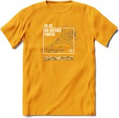 SU-35 Vliegtuig T-Shirt | Unisex leger Kleding | Dames - Heren Straaljager shirt | Army F16 | Grappig bouwpakket Cadeau | - Geel - S