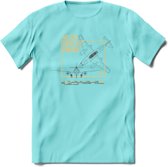 ME-262 Vliegtuig T-Shirt | Unisex leger Kleding | Dames - Heren Straaljager shirt | Army F16 | Grappig bouwpakket Cadeau | - Licht Blauw - XXL
