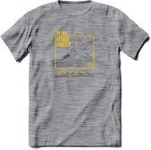 AV-8B Vliegtuig T-Shirt | Unisex leger Kleding | Dames - Heren Straaljager shirt | Army F16 | Grappig bouwpakket Cadeau | - Donker Grijs - Gemaleerd - L