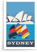 Walljar - Australië Sydney Opera House - Muurdecoratie - Poster