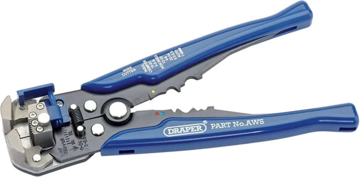Draper Tools Automatische draadstripper/krimptang blauw 35385