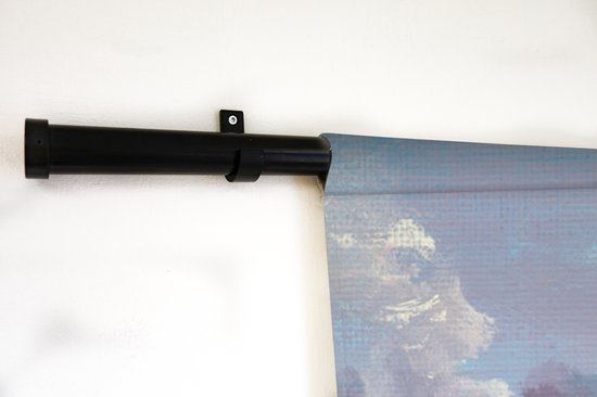 Wandkleed Bossen en bomen illustratie - Een illustratie van een winters bos Wandkleed katoen 60x45 cm - Wandtapijt met foto