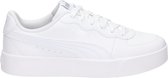 PUMA Skye Clean Dames Sneakers - Puma White-Puma White-Puma Silver - Maat 37