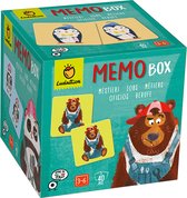 Ludattica Memo: MEMOBOX BEROEPEN 12,3x12,3x11,8cm, met 40 kaartjes en instructies, 3+