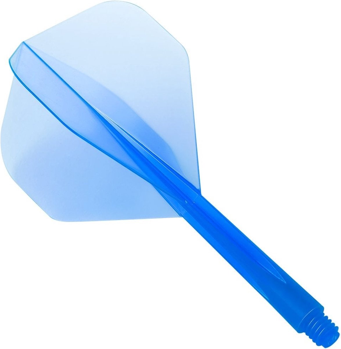 Condor Zero Stress Flight System - Standard Clear Blue - Dart Flights Long