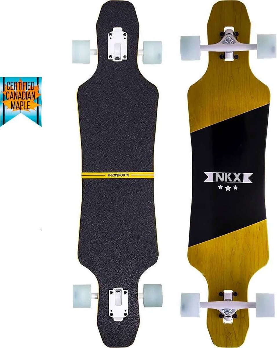 NKX Fearless longboard 39 5 Geel