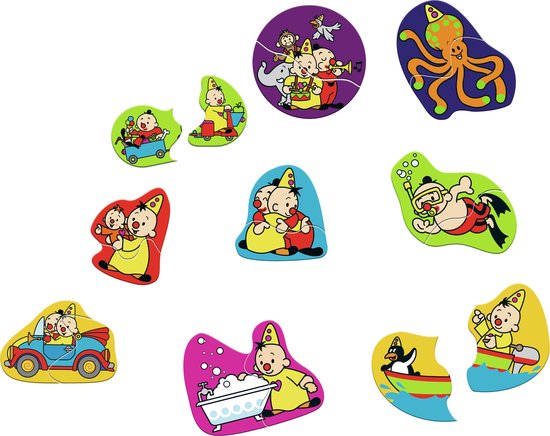 Bumba badpuzzel - 9 badpuzzels uit 2 delen - kleeft op de badrand van Bumba — afbeelding 4