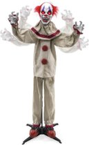 Halloween pop levensgrote bewegende en pratende Scary Clown (1.56 M hoog)