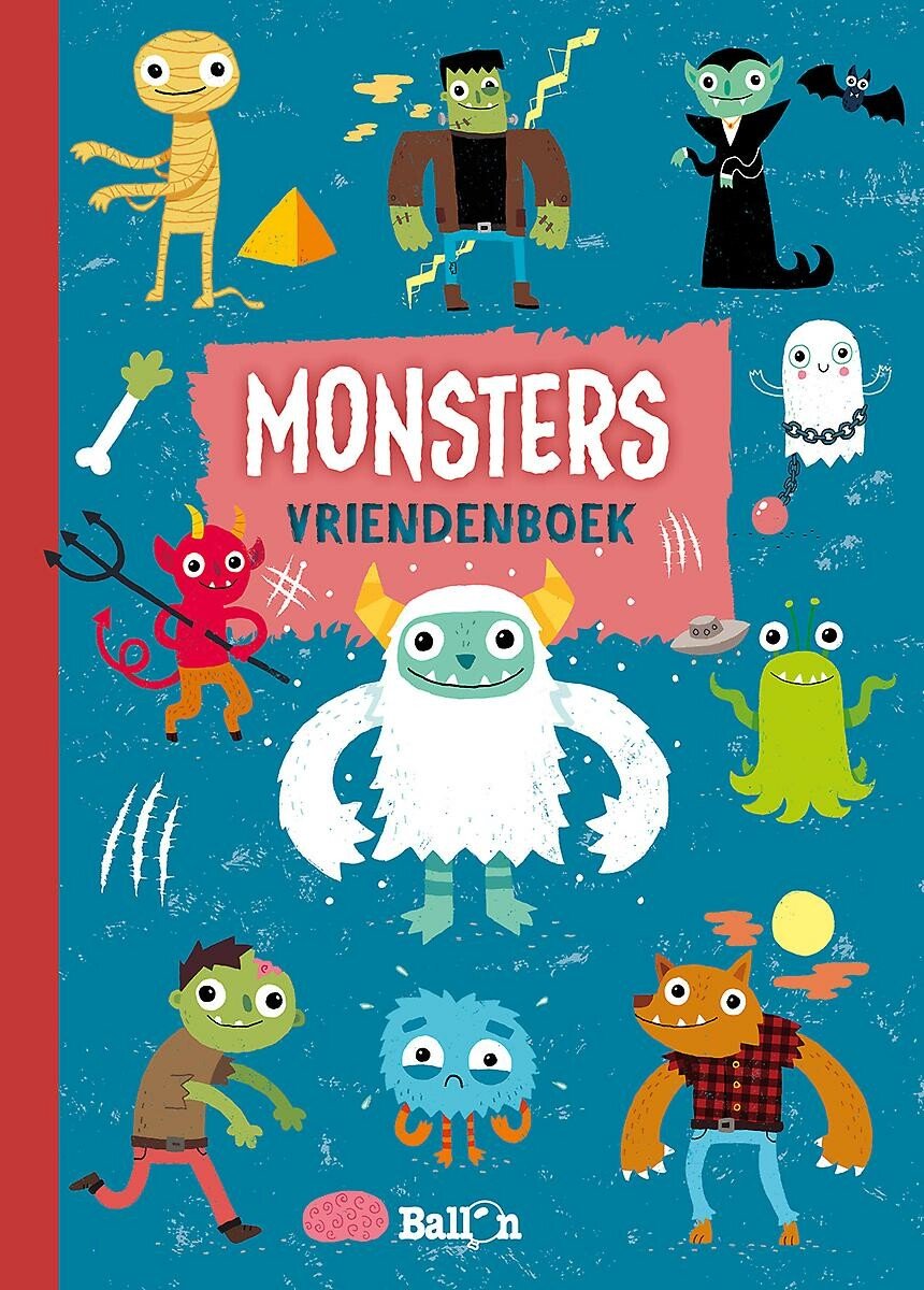 Ballon Vriendenboek: Monsters - vriendenboek