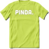 Pinda - Snack T-Shirt | Grappig Verjaardag Kleding Cadeau | Eten En Snoep Shirt | Dames - Heren - Unisex Tshirt | - Groen - M