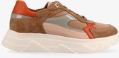 Tango | Kady fat 23-l camel multi sneaker - bone white sole | Maat: 37