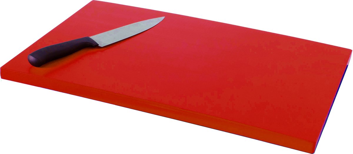 Polyethyleen Snijbank met Antislip Voetjes Rood - Saro 387-1015