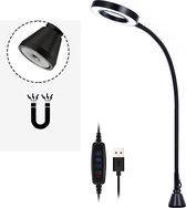 LED Vergrootglas Lamp - 3x Vergroting - Loep - Loeplamp - 3 Kleuren Verlichting - Voor Soldeer Station & Lezen - Magnetische Basis