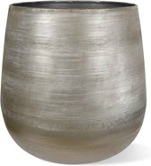 Bloempot - plantenbak - zilver - 20 cm -aluminium | bol.com