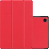 Hoesje Geschikt voor Samsung Galaxy Tab A8 Hoesje Case Hard Cover Hoes Book Case - Rood