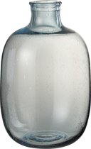 Vase nora round glass light blue