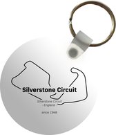 Sleutelhanger - Formule 1 - Silverstone - Circuit - Plastic - Rond - Uitdeelcadeautjes