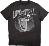 Disney The Nightmare Before Christmas Heren Tshirt -M- Jack & Sally Love Is Eternal Zwart