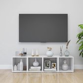 Decoways - Tv-meubelen 4 stuks 37x35x37 cm spaanplaat hoogglans wit