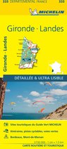 Michelin 335 Wegenkaart Gironde,Landes