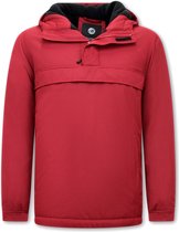 Veste d'hiver Homme Anorak For Over The Head – Rouge