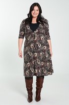 Paprika Dames Lange jurk met bloemenprint - Jurk - Maat 44