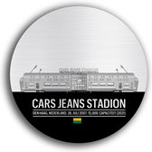 Cars Jeans Stadion muurcirkel | voetbalstadion Ado Den Haag | Dibond Butler Finish | dibond butler finish 90cm