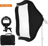Softbox Set - Softbox met Statief - Fotografie Softbox - Flitsbox - Incl. Godox S-type Bracket - Soft Box - 50x50 cm