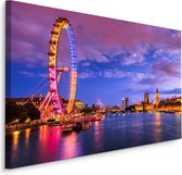 Schilderij - London Eye, 5 maten, premium Print