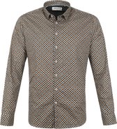 No-Excess - Overhemd Patroon Sparkle Multicolour - XL - Heren - Modern-fit