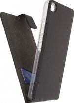 Huawei P8 Hoesje - Mobilize - Gelly Classic Serie - Kunstlederen Flipcase - Zwart - Hoesje Geschikt Voor Huawei P8