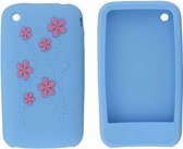 Xccess Silicon case Apple iPhone 3G(S) Flower Light Blue